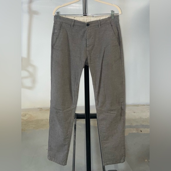 Zara Man Brown Soft Plaid Trousers - Picture 1 of 2